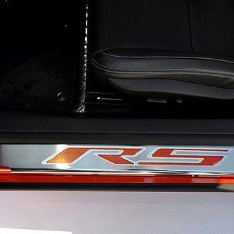 ACC® - Brushed/Polished Door Sills with Orange RS Logo