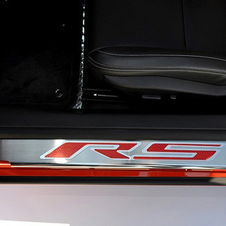 ACC® - Brushed/Polished Door Sills with Red RS Logo