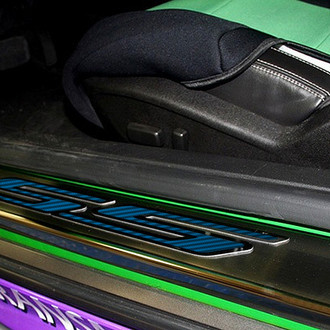 ACC® - Brushed/Polished Door Sills with Blue SS Logo