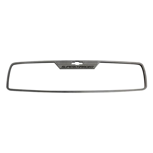American Car Craft® - Supercharged Style Brushed Rear View Mirror Trim
