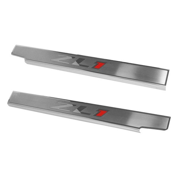 American Car Craft® - Brushed Door Sills With ZL1 Logo