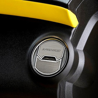 ACC® - Brushed A/C Vent Duct Covers with Supercharged Logo