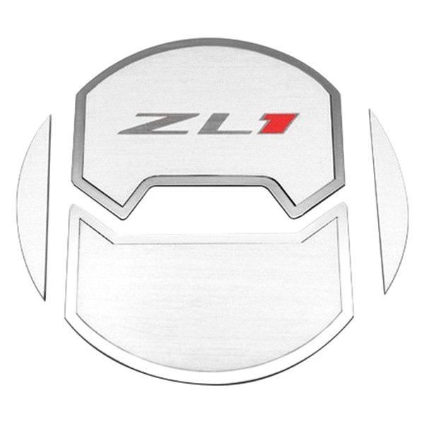 American Car Craft® - Brushed A/C Vent Duct Covers With Deluxe ZL1 Logo