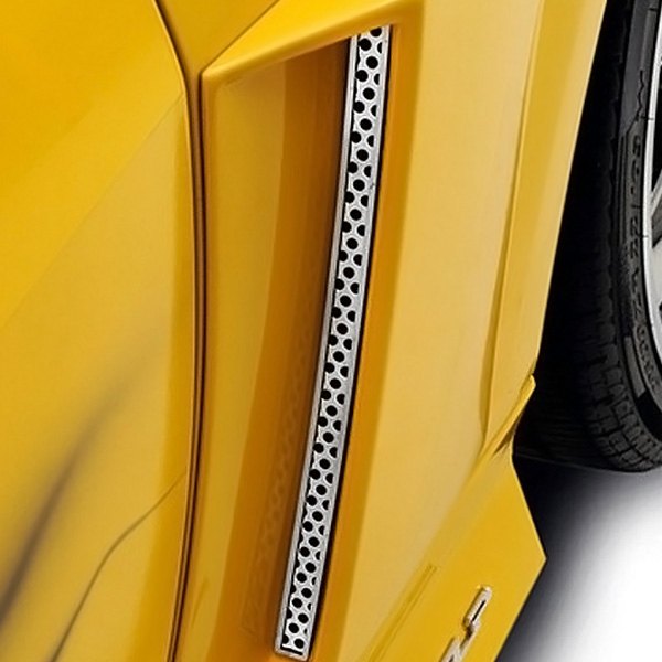 American Car Craft® - Punch Style Polished Side Vent Grilles