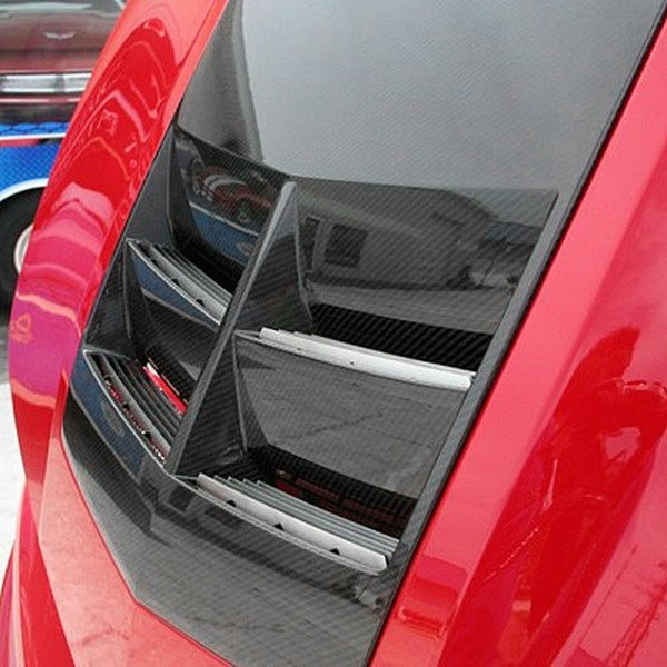 American Car Craft® 102065 Brushed Hood Vent Trim Kit