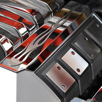 ACC® - Polished Fuel Rail Covers with True Flame Etching