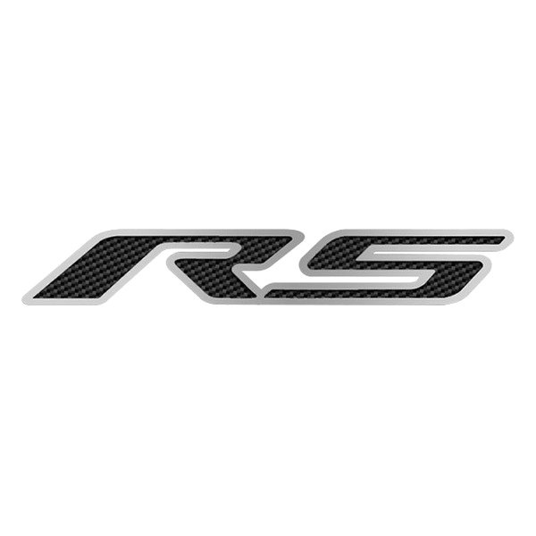American Car Craft® - GM Licensed Series Brushed Hood Emblem with Black RS Logo