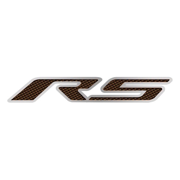 American Car Craft® - GM Licensed Series Brushed Hood Emblem with Orange RS Logo