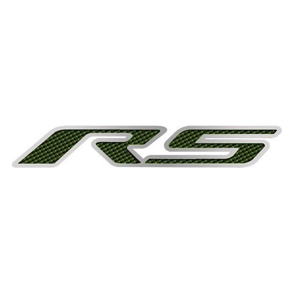American Car Craft® - GM Licensed Series Brushed Hood Emblem with Synergy Green RS Logo