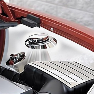 ACC® - Plain Style Polished Inner Fender Covers with Fuse Box Cover