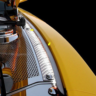 ACC® - White Illuminated Polished Inner Fender Liners with Top Caps