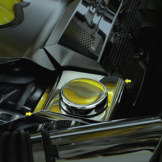 American Car Craft® - Plain Style Power Steering Reservoir Cover