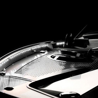 ACC® - White Illuminated Polished Inner Fender Liners with Top Caps