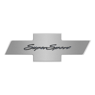ACC® - Brushed Hood Panel Badge with Brushed Black Solid Super Sport Logo