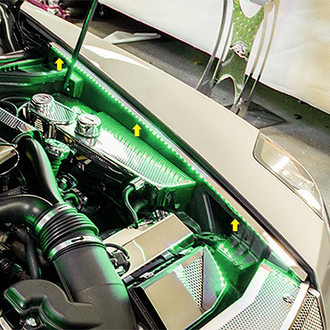 ACC® - Green Illuminated Polished Fender Caps
