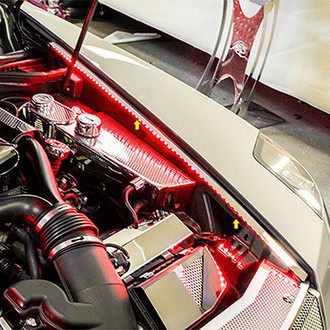 ACC® - Red Illuminated Polished Fender Caps