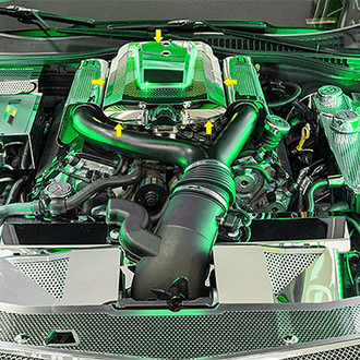 ACC® - Perforated Green Illuminated Polished Plenum Cover