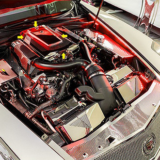 ACC® - Perforated Red Illuminated Polished Plenum Cover