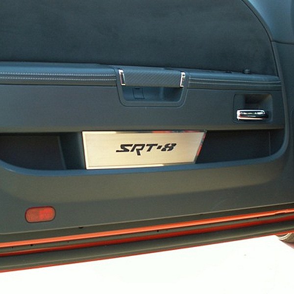 American Car Craft® - Brushed Door Badge Plates With SRT8 Cut Out