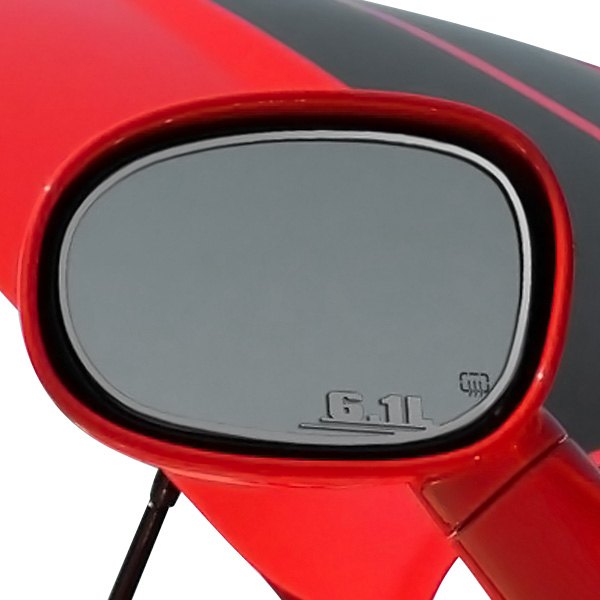 American Car Craft® - Brushed Side View Mirror Trim with 6.1L Logo
