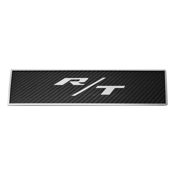 American Car Craft® - MOPAR Licensed Carbon Fiber Door Badge Plates With R/T Logo