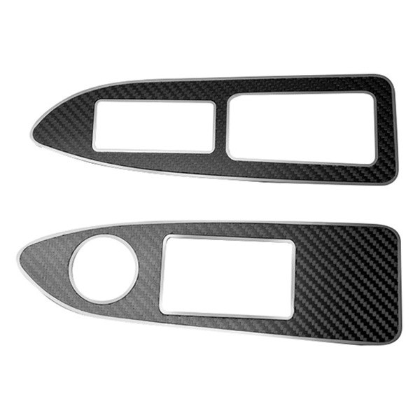American Car Craft® - Carbon Fiber Door Arm Control Trim Plates