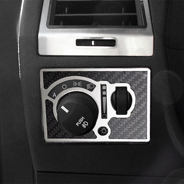 American Car Craft® - Carbon Fiber Light Control Trim Plate