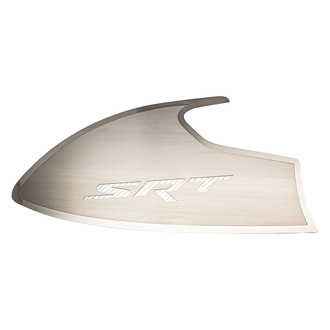 ACC® - Brushed Door Badge Plates with White SRT Logo