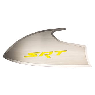 ACC® - Brushed Door Badge Plates with Yellow SRT Logo