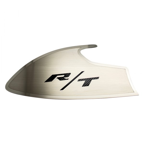 American Car Craft® - Brushed Door Badge Plates With RT Logo