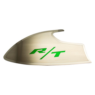 ACC® - Brushed Door Badge Plates with Green RT Logo