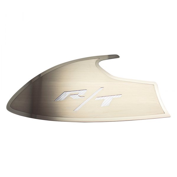 American Car Craft® - Brushed Door Badge Plates With RT Logo