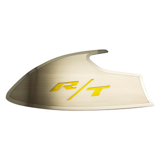 ACC® - Brushed Door Badge Plates with Yellow RT Logo