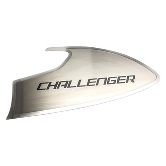 ACC® - Brushed Door Badge Plates with Black Challenger Logo