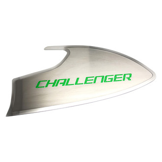 ACC® - Brushed Door Badge Plates with Green Challenger Logo