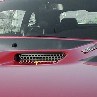 ACC® - Overlay Style Polished Hood Scoop Grille Overlay