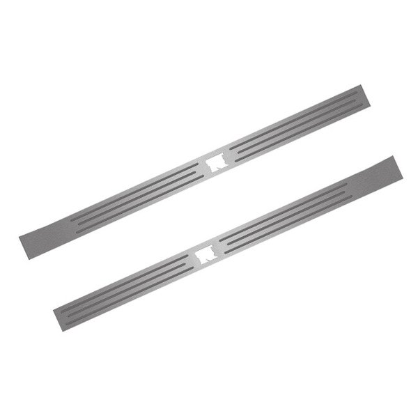 American Car Craft® - Brushed Inner Door Sills with Polished Lines