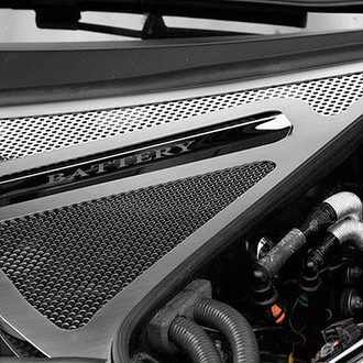 ACC® - Perforated Polished Battery and Brake Fluid Cover