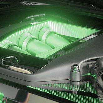 ACC® - Green Illuminated Polished Engine Shroud Cover