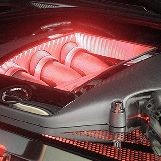 ACC® - Red Illuminated Polished Engine Shroud Cover