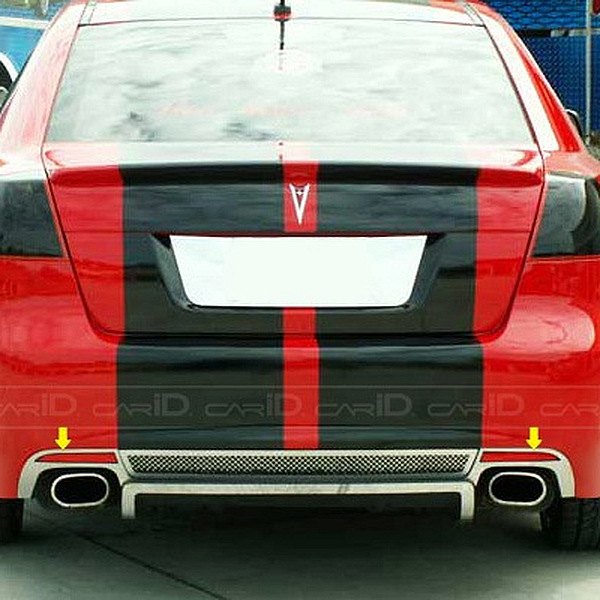 American Car Craft® - Brushed Exhaust Trim Plates