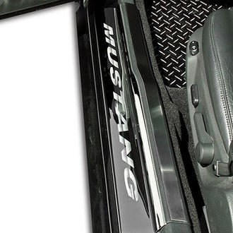 ACC® - Polished Door Sills with Mustang Logo