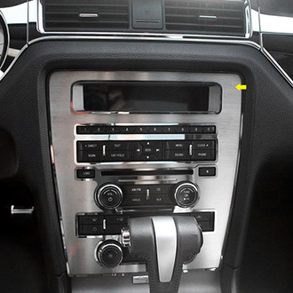 ACC® - Brushed Center Dash Trim Plate with Polished Trim Rings