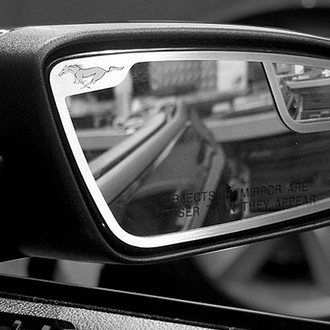 ACC® - Brushed Side View Mirror Trim with Pony Logo