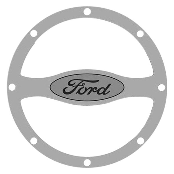 American Car Craft® - Rivet Style Polished Gas Cap Cover with Ford Logo