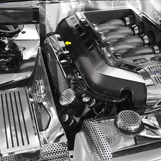 ACC® - Perforated Non-Illuminated Polished Fuel Rail Covers with Perforated Cap
