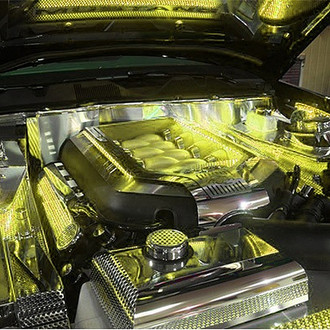 ACC® - Yellow Illuminated Polished Engine Shroud Cover