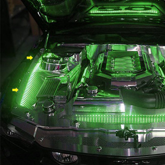 ACC® - Green Illuminated Polished Fender Top Caps