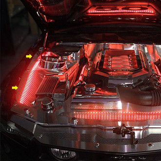 ACC® - Red Illuminated Polished Fender Top Caps