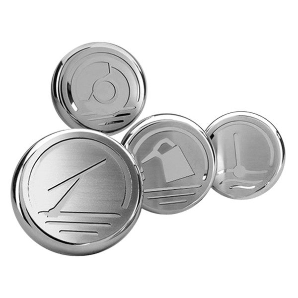 American Car Craft® - Polished Cap Cover Set W/O Power Steering Fluid Cap Cover